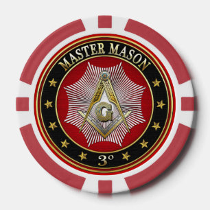 [400] Master Mason - 3rd graads Square & Compass Pokerchips