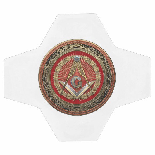 [400] Master Mason - Carré Or & Compass (Plat)