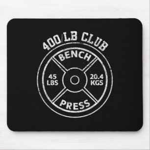 400 pond bankdrukken club gym gewichtheffen P Muismat