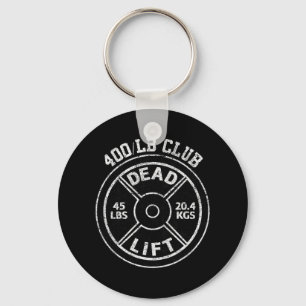 400 pond dood lift club gym krachttraining kracht sleutelhanger
