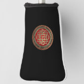 [400] Sacred Celtic Gold Knot Cross Golfheadcover (Draai 90)