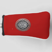 [400] Sacred Celtic Silver Knot Cross Golfheadcover (Voorkant)