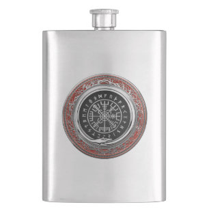 [400] Vegvisir - Viking Silver Magic Runass Flacon