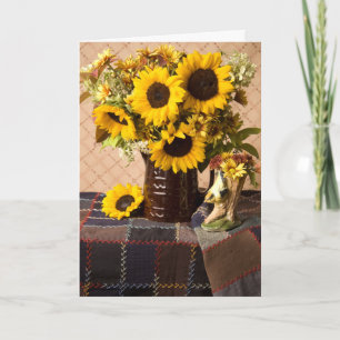 4038 Bouquet de tournesol Carte d'anniversaire