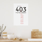 403 poster van verboden realiteit (Keuken)