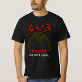 403 T-shirt interdit (Devant)