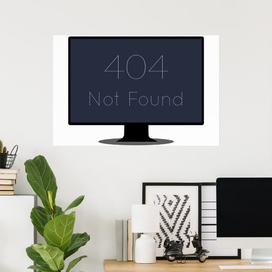 404 Affiche introuvable (Bureau à domicile)