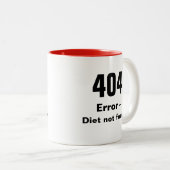 404 erreur - tasse non trouvée de régime (Devant droit)