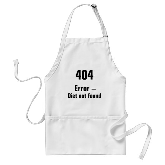 404 Fout - Diet gevonden niet platform Standaard Schort (Voorkant)