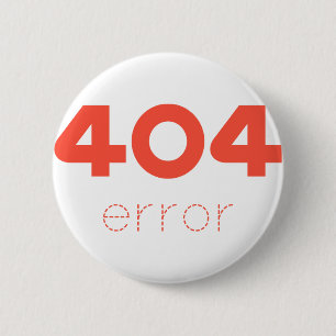 404 fout ronde button 5,7 cm