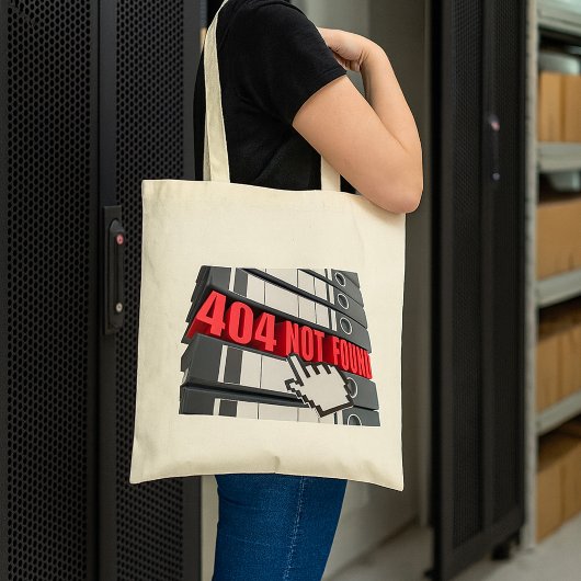 404 Foutbericht op de website niet gevonden Tote Bag