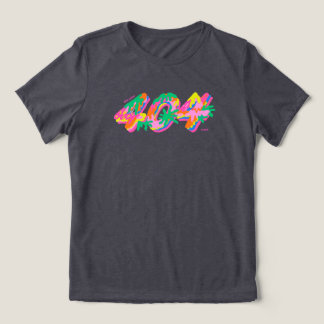 404 Gecodeerde Drip-typografie PNG | Kleurrijk Sme Tri-Blend Shirt