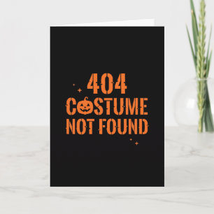 404 Kostuum Niet Gevonden Halloween Kaart