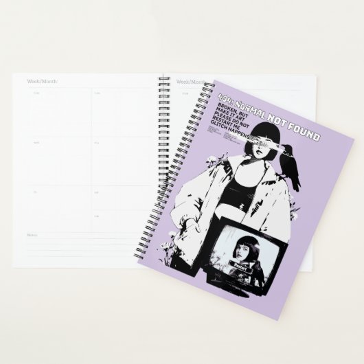 404: Normal Not Found – Glitched Soul Planner (Display)