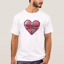 404 Sentiments non trouvés - T-shirt Pixel Glitchc