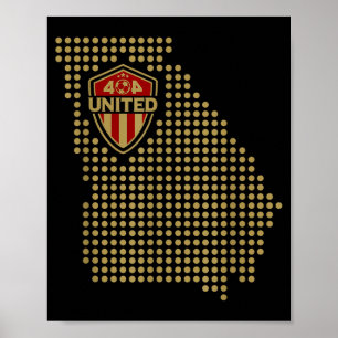 404 Verenigde Atlanta Voetbal Fan Jersey Georgia K Poster