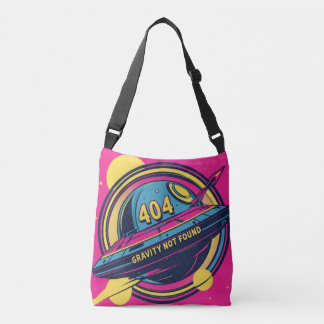 404 Zwaartekracht niet gevonden - Retro Space Pop  Crossbody Tas