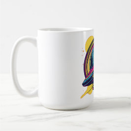 404 Zwaartekracht niet gevonden - Retro Space Pop  Koffiemok