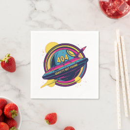 404 Zwaartekracht niet gevonden - Retro Space Pop Servet