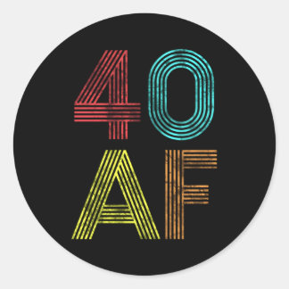 40 AF 40 e 1979 40 Ronde Sticker