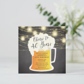 40 ans 40e anniversaire Invitation (Debout devant)