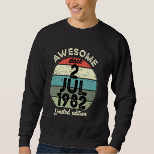 40 ans Anniversaire TShirt 2 juillet 1982 40e anni