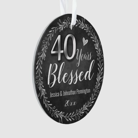 40 ans d'anniversaire de Mariage (devant)