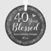 40 ans d'anniversaire de Mariage (dos)