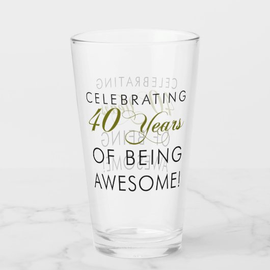 40 Ans De Verre À Fêter (Dos)