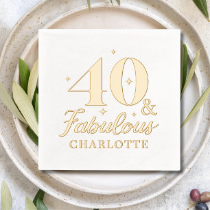 40 ans & Fabuleux Anniversaire de 40 ans Nom Fête