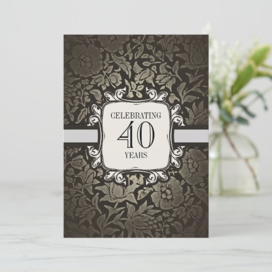 40 ans mariage anniversaire invitations (Debout devant)