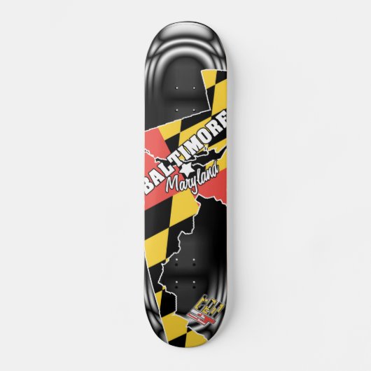 40: Baltimore, Maryland 2 Skateboard (Voorkant)