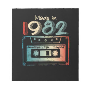 40 Birthday Gifts Year Old Made in 1982 Notitieblok