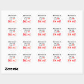 40 Bite me! Ronde Sticker (Vel)