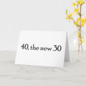 40, de nieuwe 30 kaart (Gele Bloem)