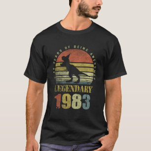 40 Dinosaurus legendarisch sinds 1983 40e T-shirt