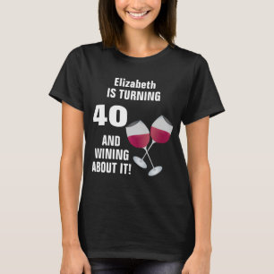 40 draaien en er over winden, gepersonaliseerd t-shirt