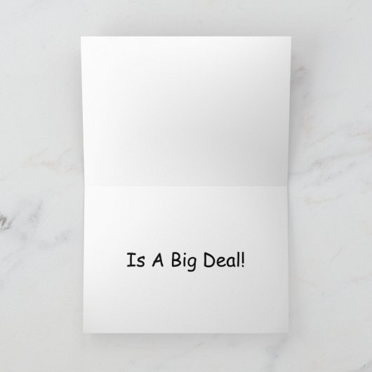 40 draaien is een grote deal! Birthday-kaart Kaart (Binnen)