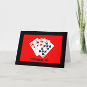 40 draaien is een grote deal! Birthday-kaart Kaart (Voorkant)