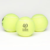 40 en Aangepersonaliseerde Fabulous Birthday Tennisballen (Multi)
