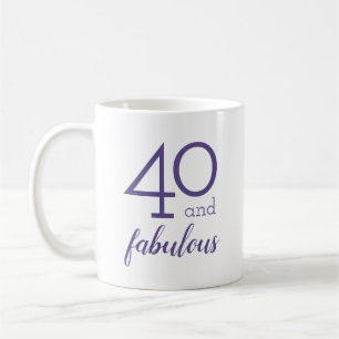 40. en cadeautje van de Fantastische Violet Birthd Koffiemok