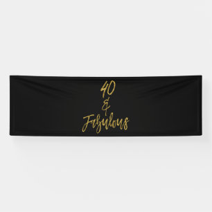 40 en de Fabelachtige Banner van de Verjaardag
