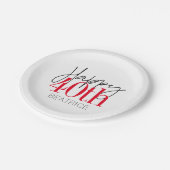 40 en Fabulous 40th Birthday Script Papieren Bordje (Gekanteld)