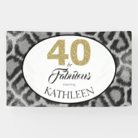 40 en Fabulous Aangepaste 40e verjaardag