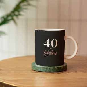 40 en Fabulous Birthday Gift Koffiemok