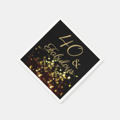 40 en Fabulous Birthday Servet (Hoek)