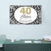 40 en Fabulous Custom 40th Birthday Spandoek (Beurs)