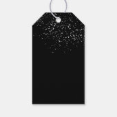 40 en Fabulous Elegant Script Black 40th Birthday Cadeaulabel (Achterkant)