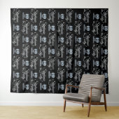 40 en Fabulous Glitter Achtergrond Stap en Herhaal Wandkleed (In Situ (horizontaal))