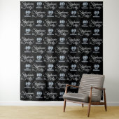40 en Fabulous Glitter Achtergrond Stap en Herhaal Wandkleed (In situ)